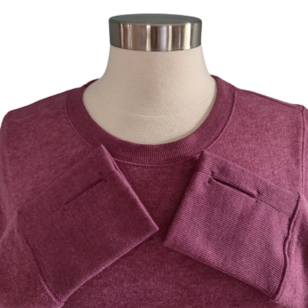 TEK GEAR Thumb Hole Sweatshirt Medium  Mauve New
